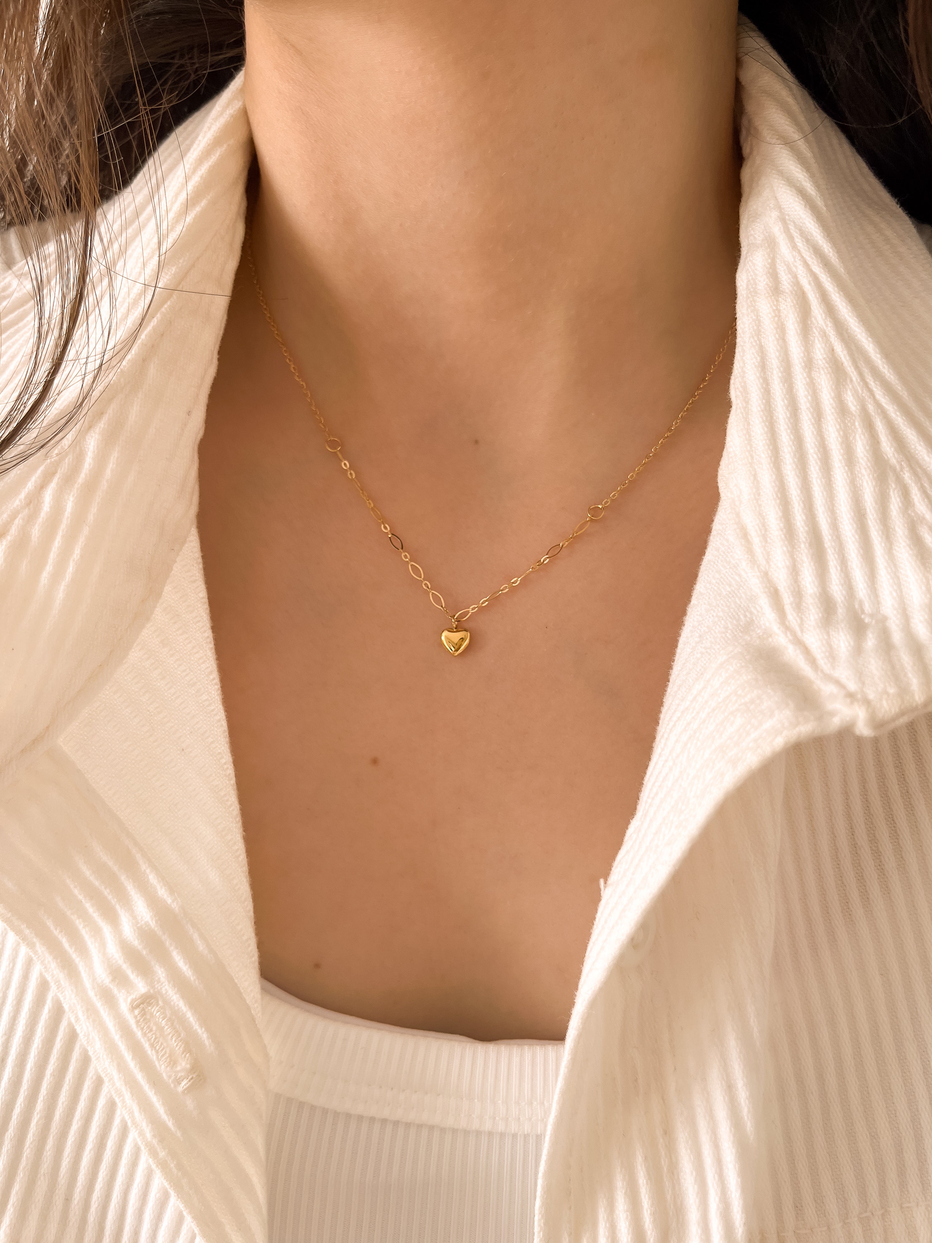 Colar Heart - Dourado