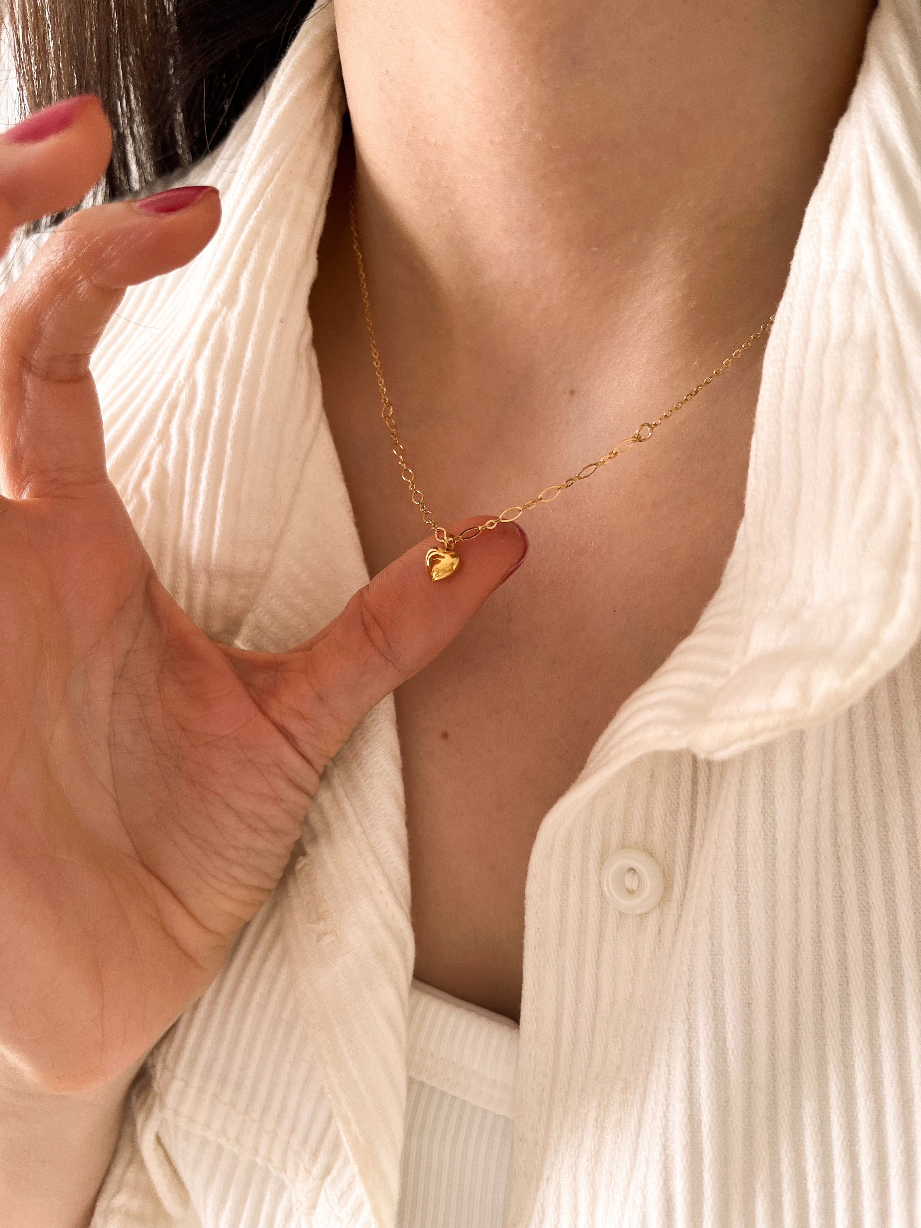 Colar Heart - Dourado