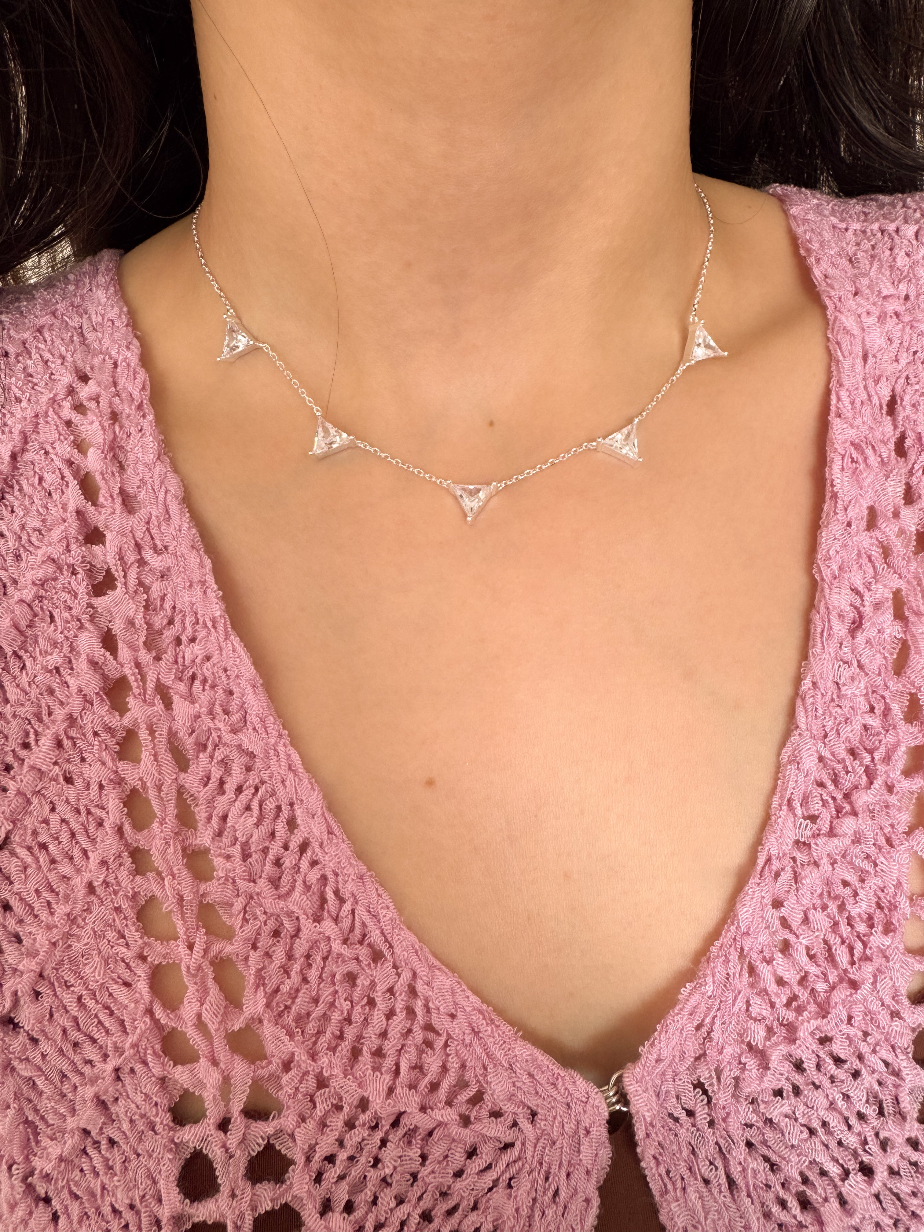 Choker Triângulo - Prata 925