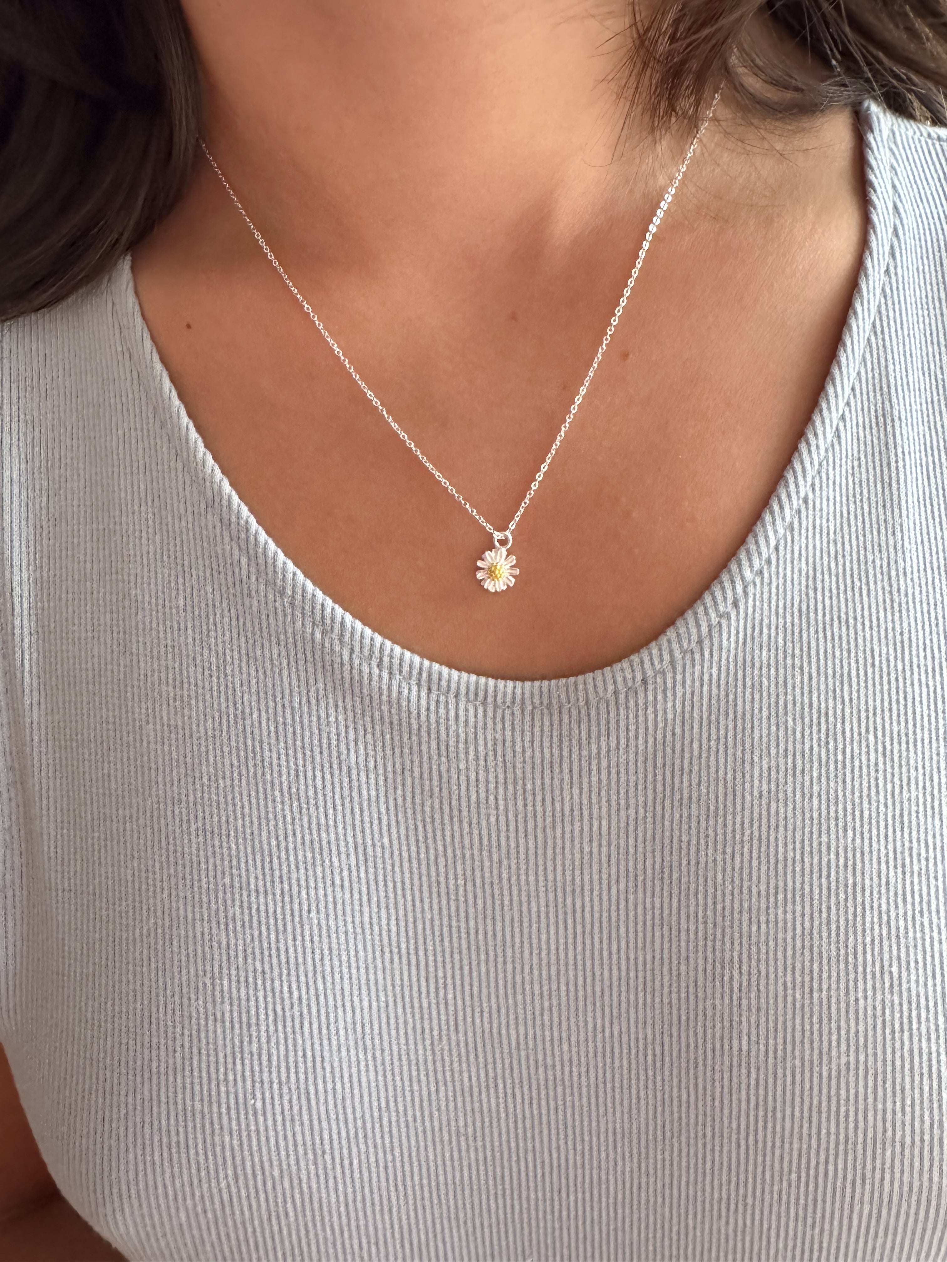 Colar Mini Margarida - Prata 925