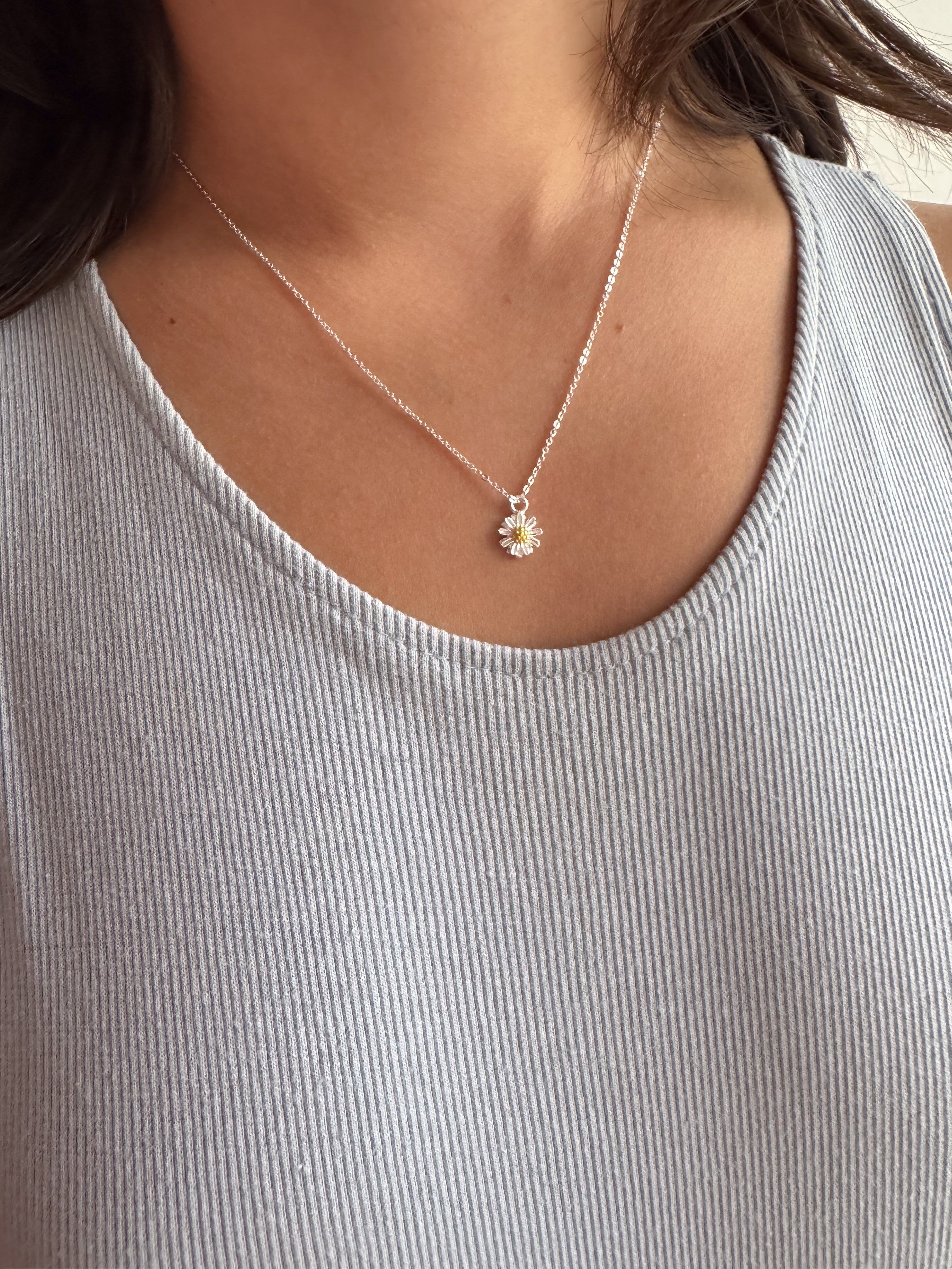 Colar Mini Margarida - Prata 925