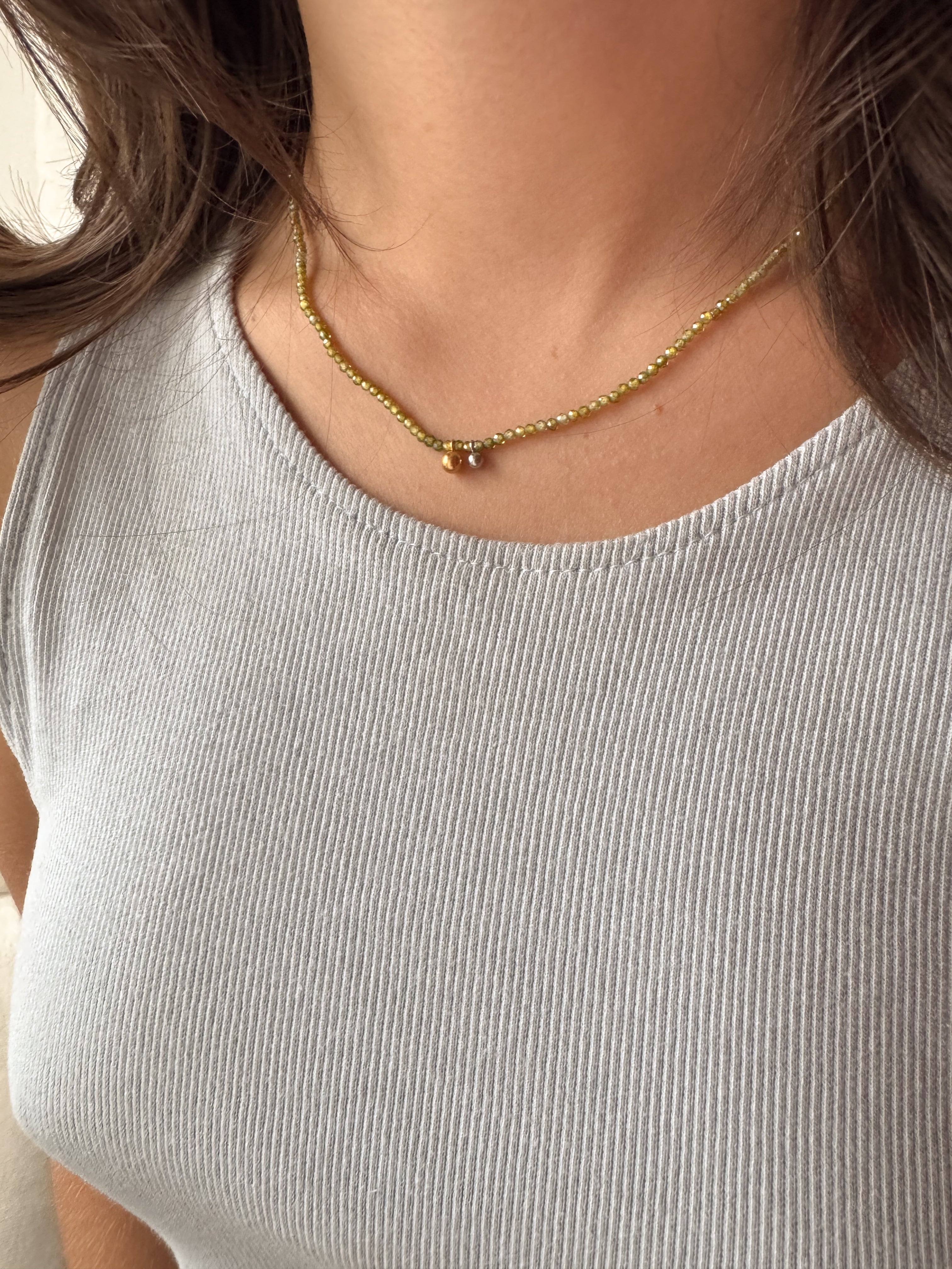 Colar Turquesa - Dourado