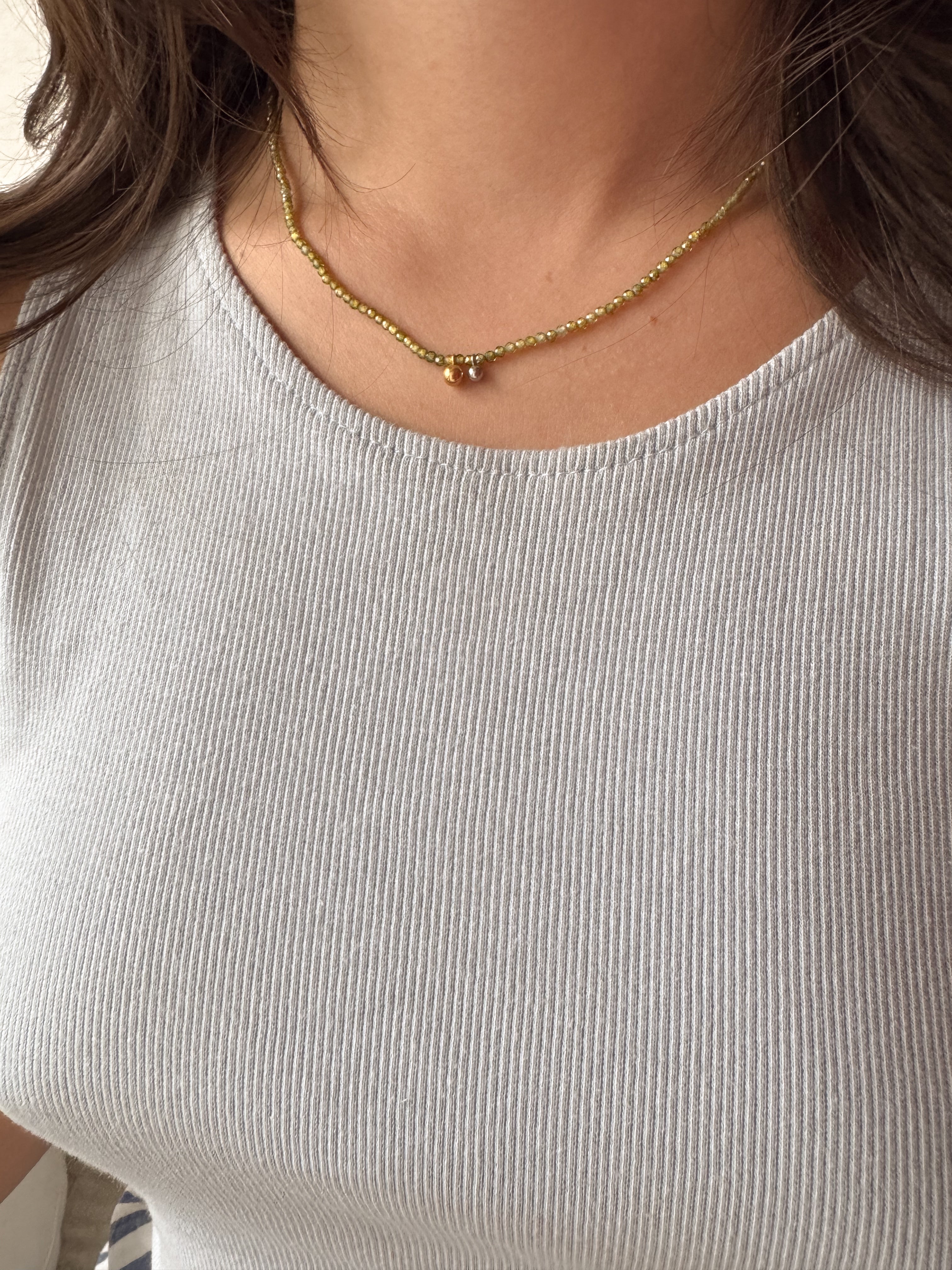 Colar Turquesa - Dourado