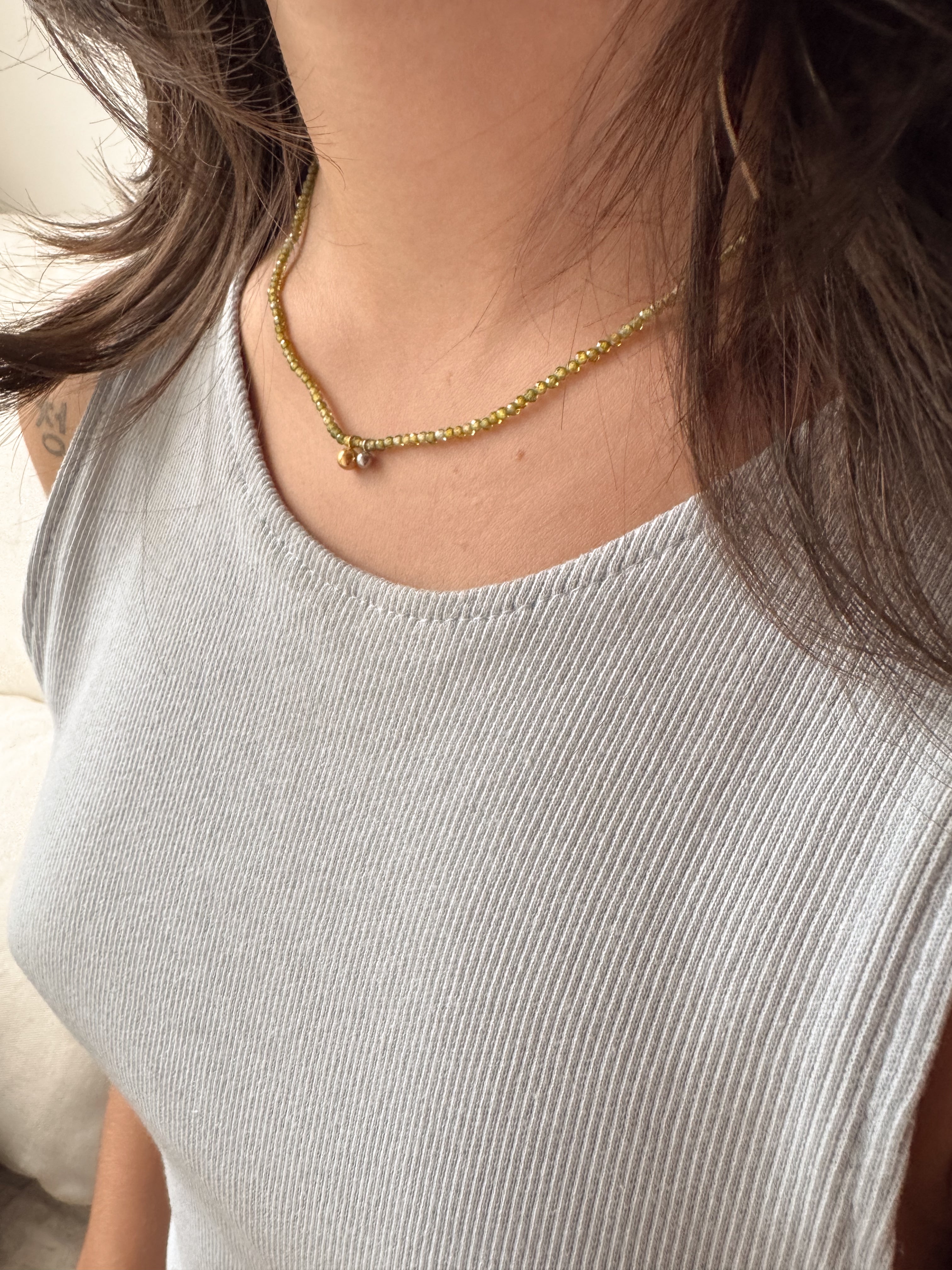 Colar Turquesa - Dourado