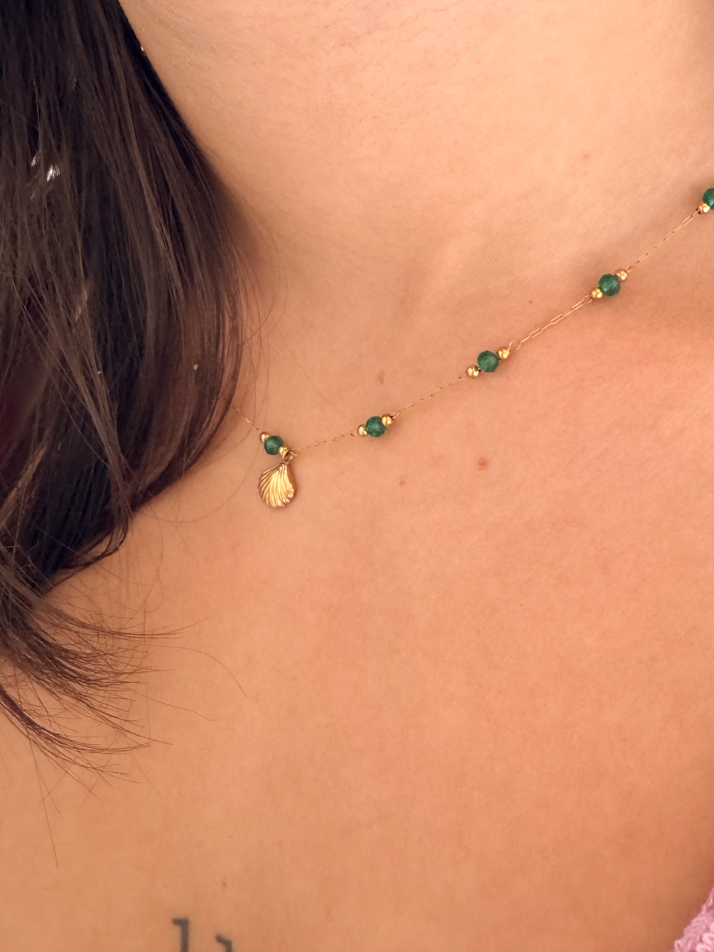 Colar Concha - Dourado