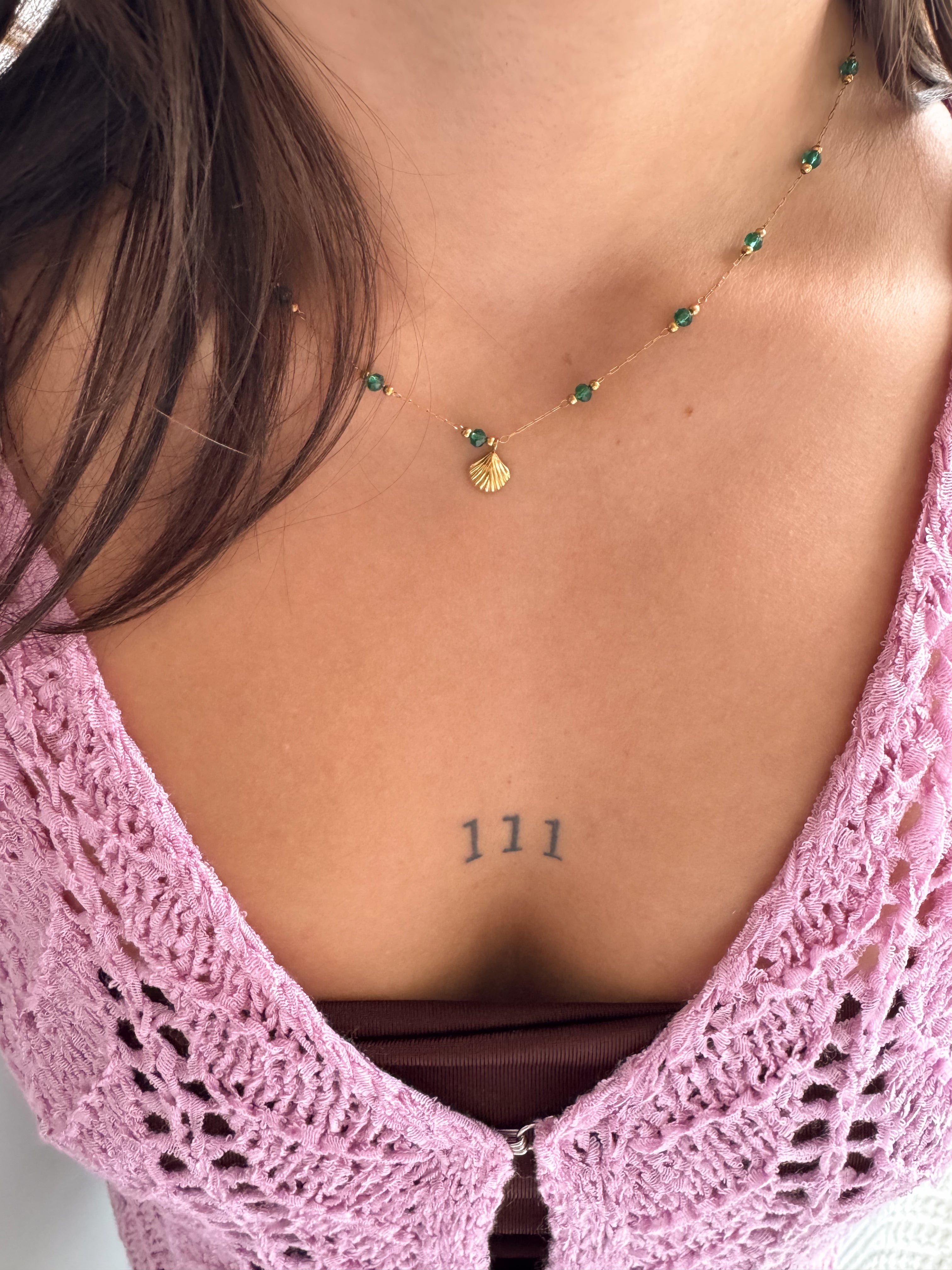 Colar Concha - Dourado