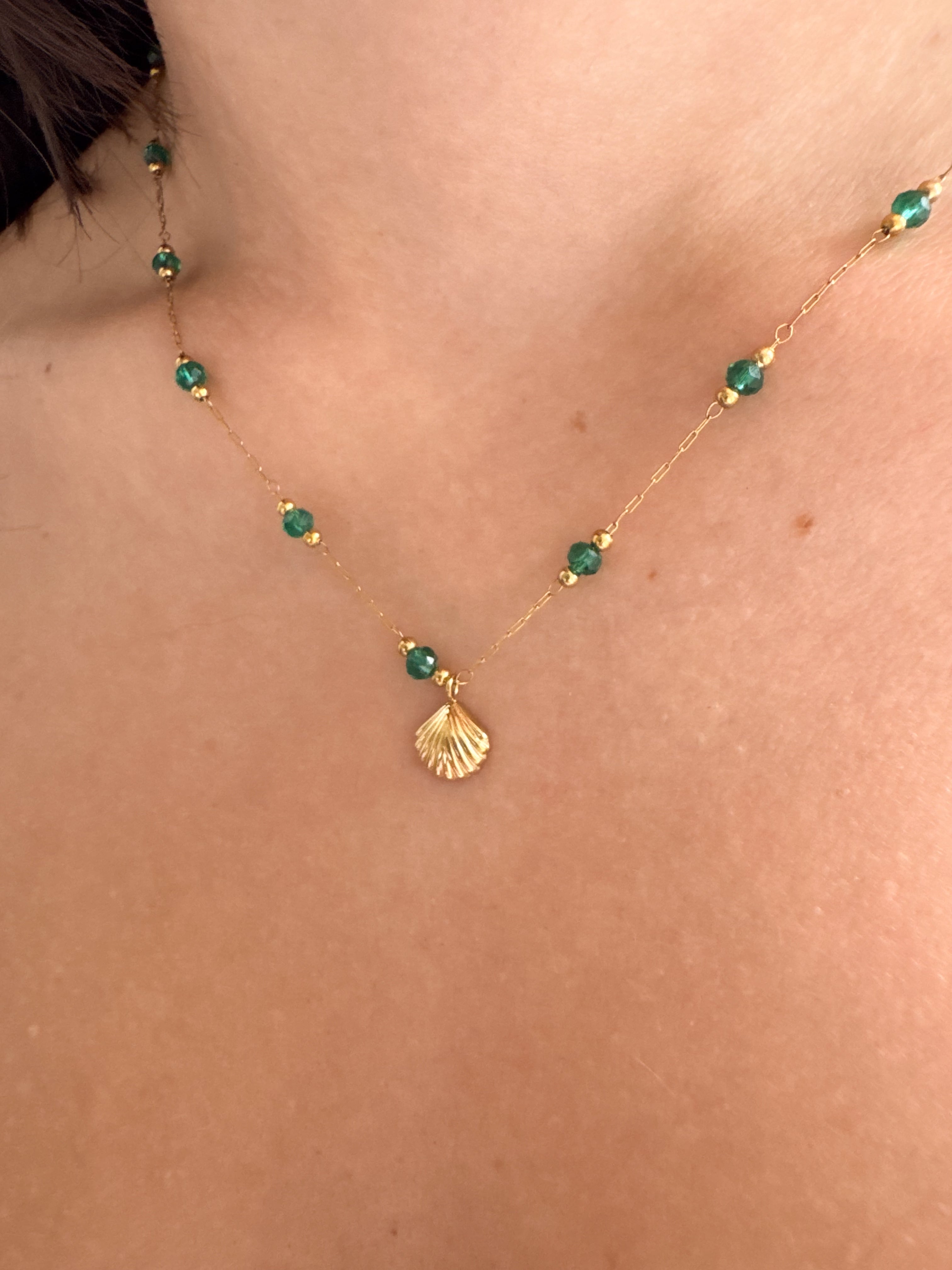 Colar Concha - Dourado