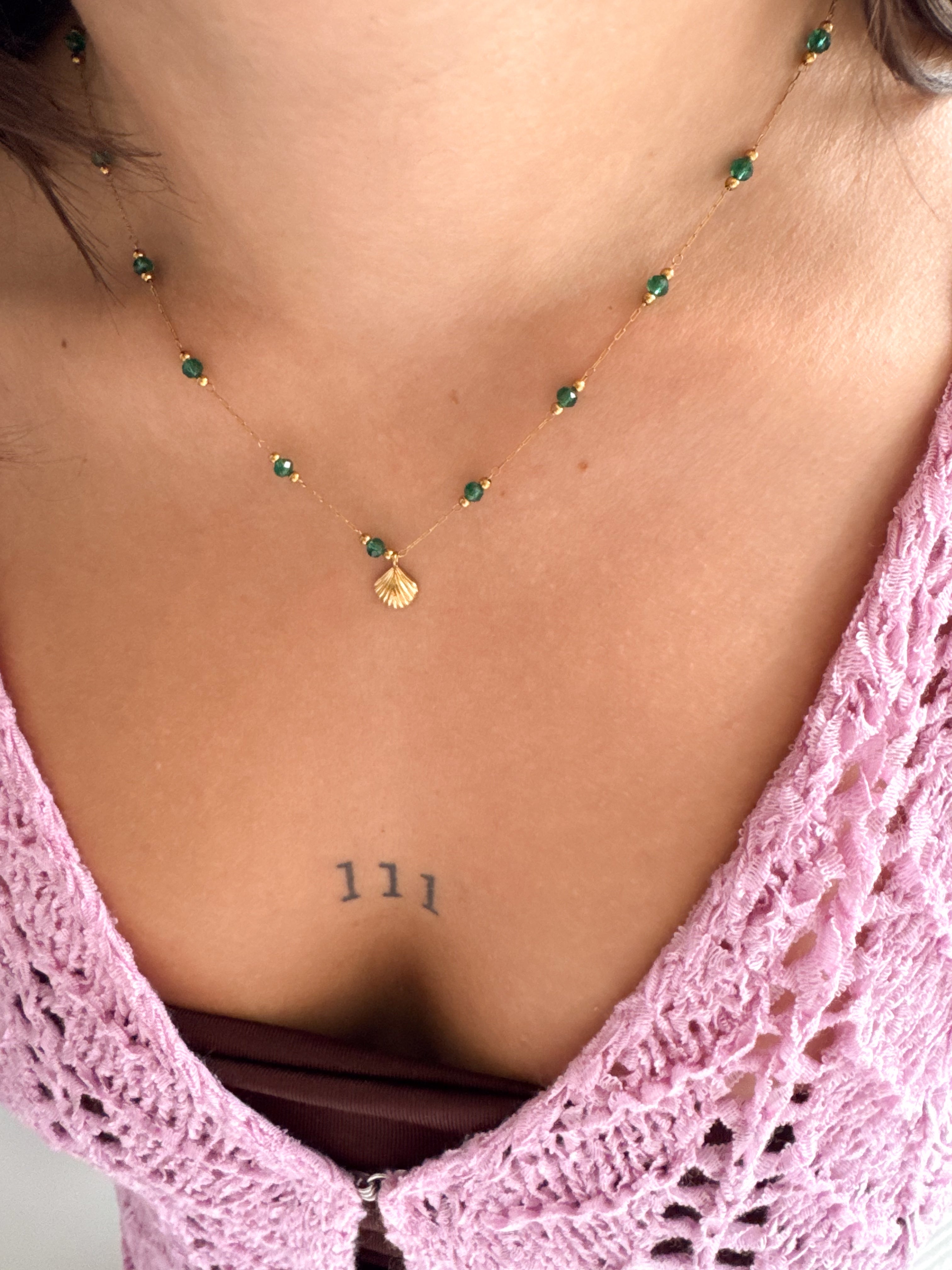 Colar Concha - Dourado