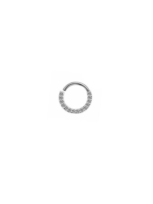 Piercing Cravejado Central - Prata 925