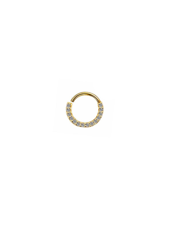 Piercing Cravejado Central - Dourado