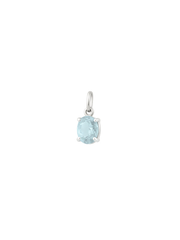 Pingente Oval Aquamarine - Prata 925