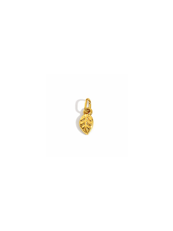 Pingente Folha - Dourado
