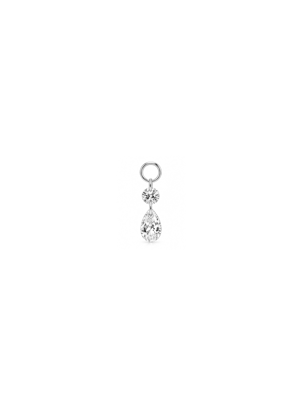 Pingente de Zircônia em Gota - Prata 925