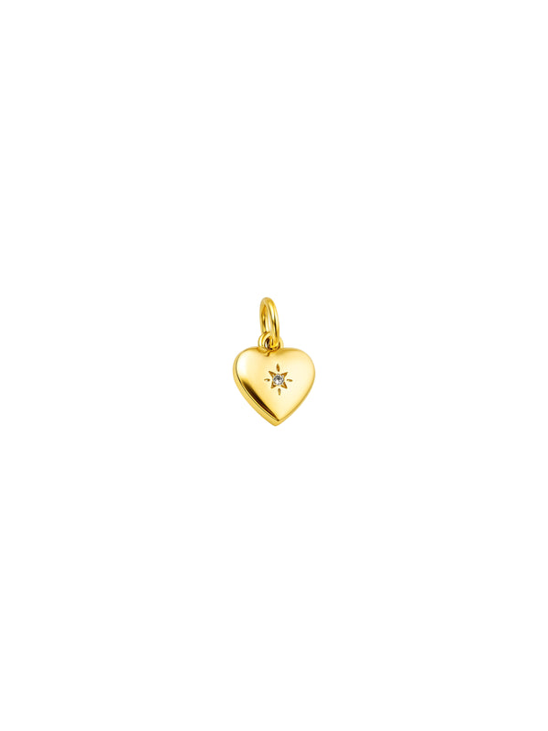 Pingente Coração Bling - Dourado