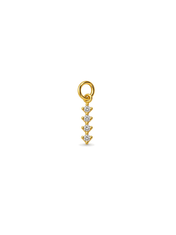 Pingente Palito Cravejado - Dourado