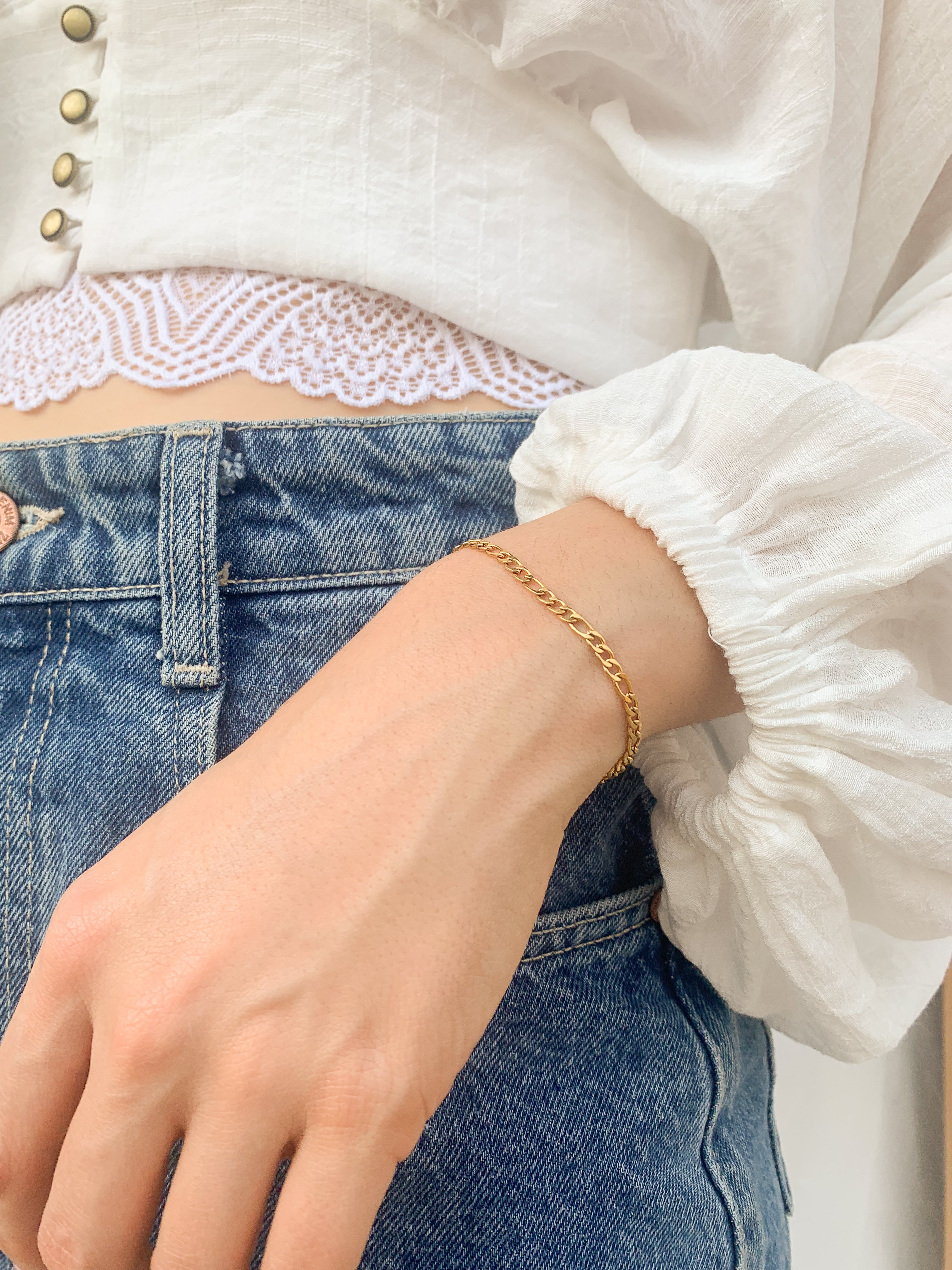 Pulseira Fígaro - Dourada